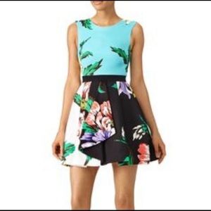 Marconologna fit and flare floral dress size 46